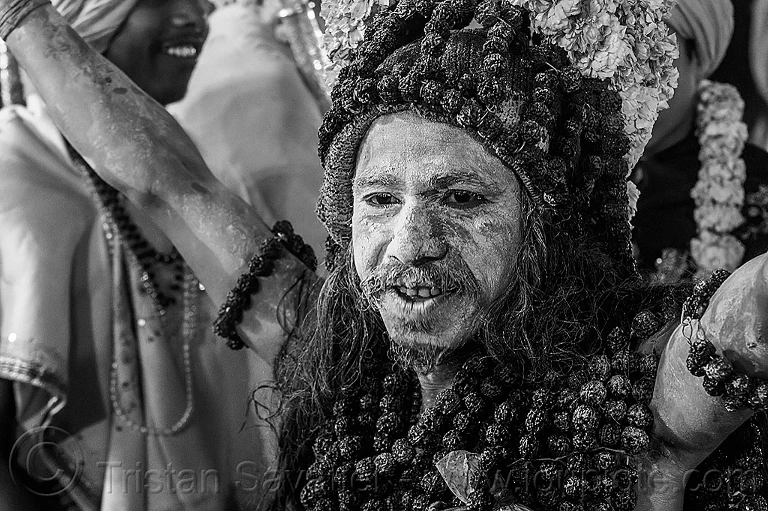 naga baba with ritual rudraksha beads - kumbh mela hindu festival (india), babas - 14047081034-naga-baba-ritual-rudraksha-beads-kumbh-mela-hindu-festival-india