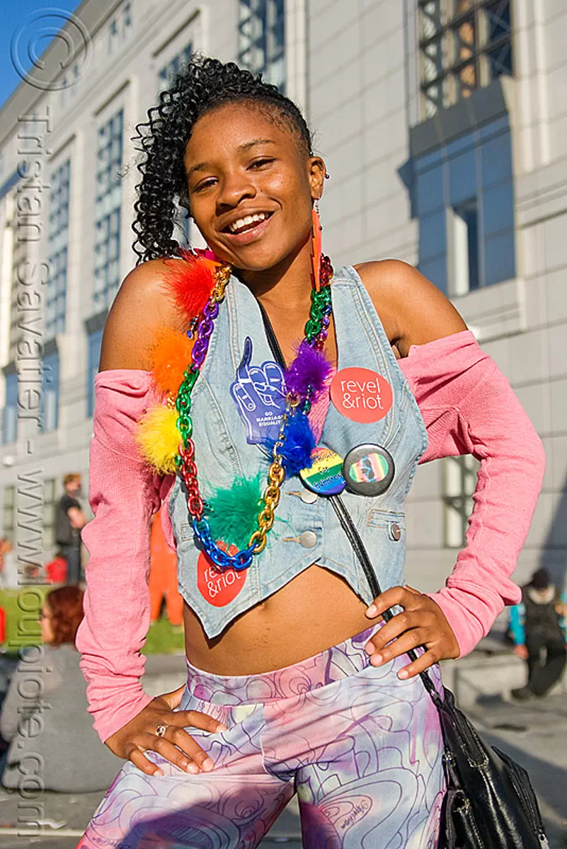 black teen girl, gay pride