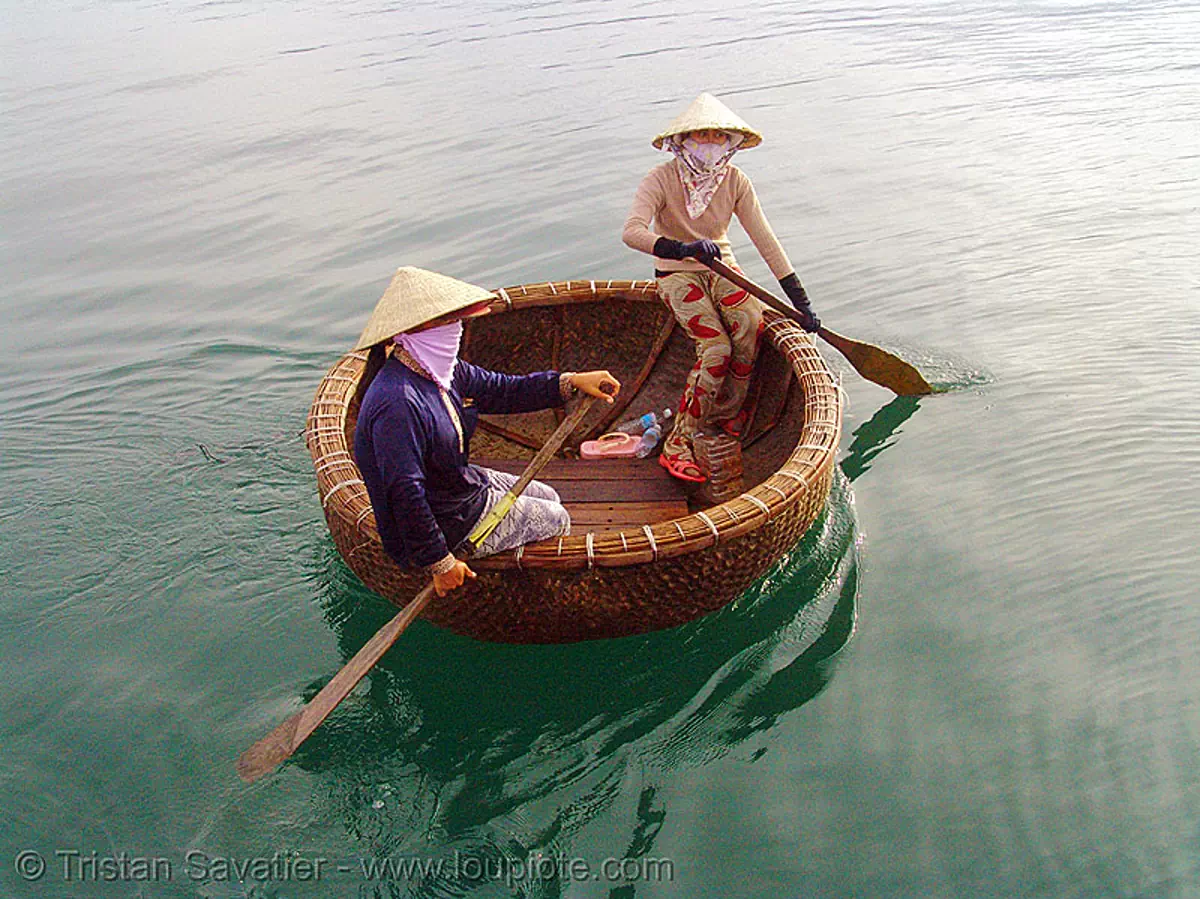 Round Boat, Thúng Chai, Coracle, Vietnam