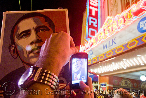 Obama gets elected in San Francisco - Castro Street - photo
