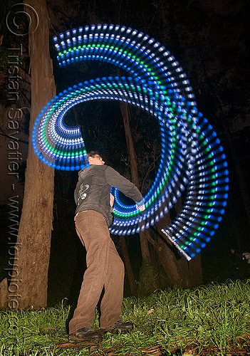 Spinning Staff with LED lights