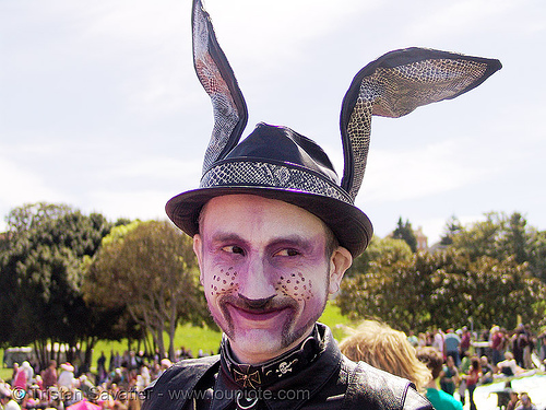 easter sunday in <b>dolores park</b>, san francisco, bunny, bunny ears, ... - 456039547-easter-sunday-dolores-park-san-francisco