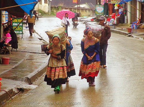 hmong women carrying large bags vietnam stock photos tristan large bags 500x374