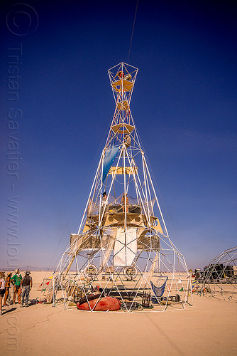 burning man - sextant tower, sextant camp, sextant tower