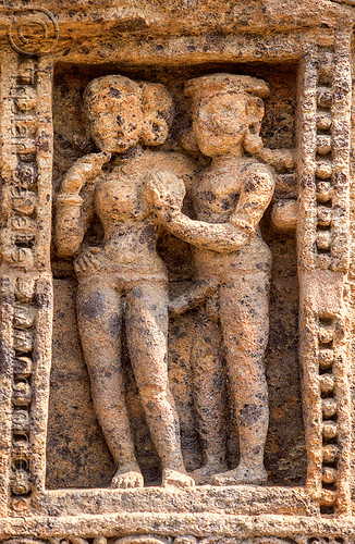 erotic sculpture - konark sun temple (india), erotic sculptures, erotic stone carving, hindu temple, hinduism, konark sun temple, maithuna