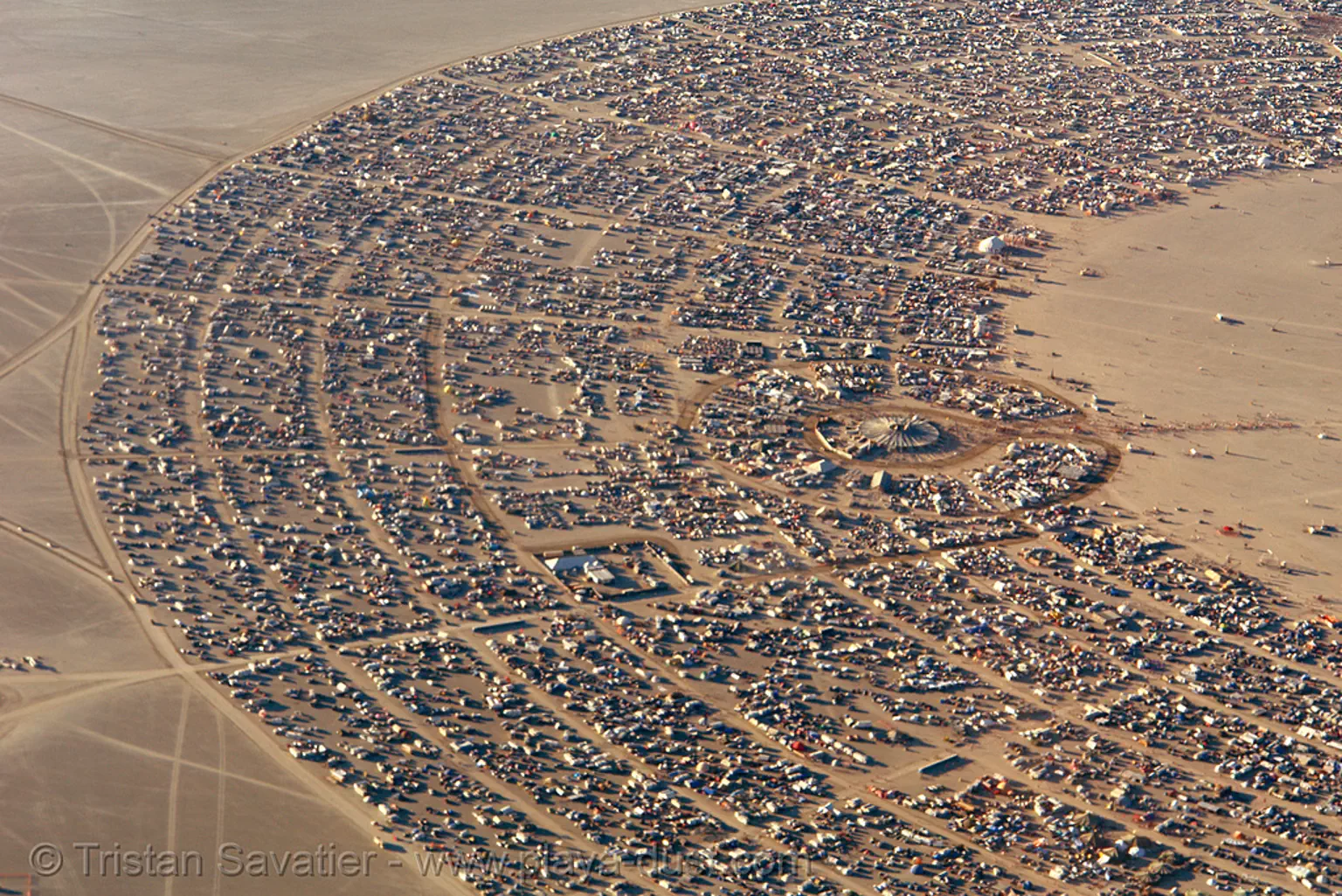 burning man, black rock city (nevada), aerial