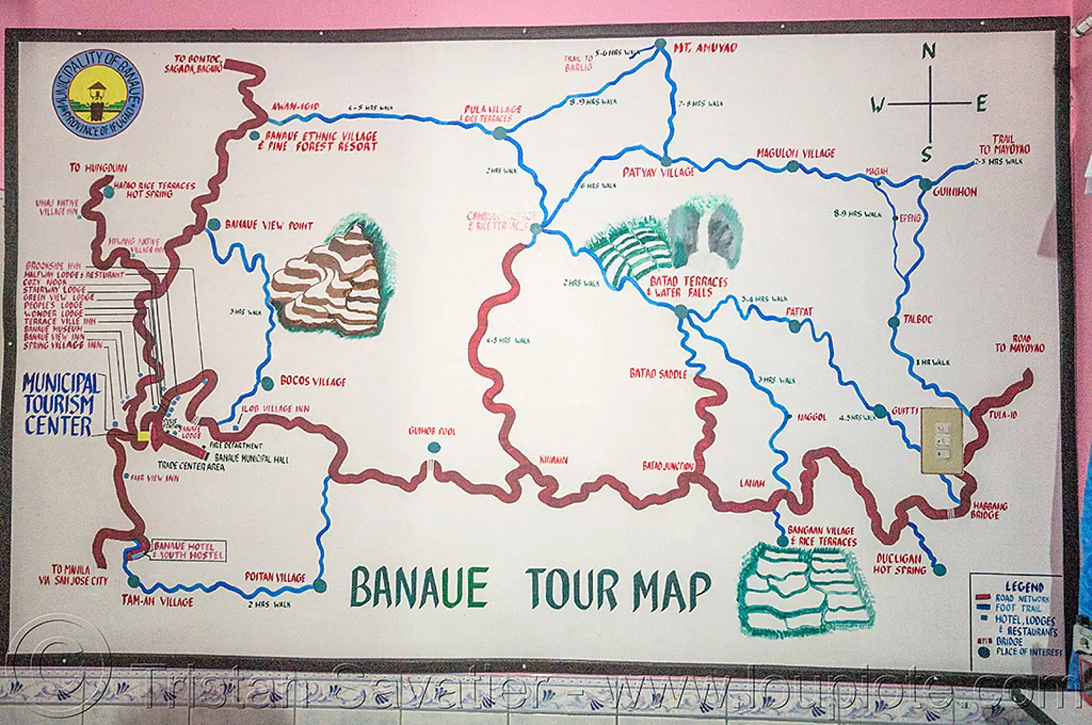 banaue tour map