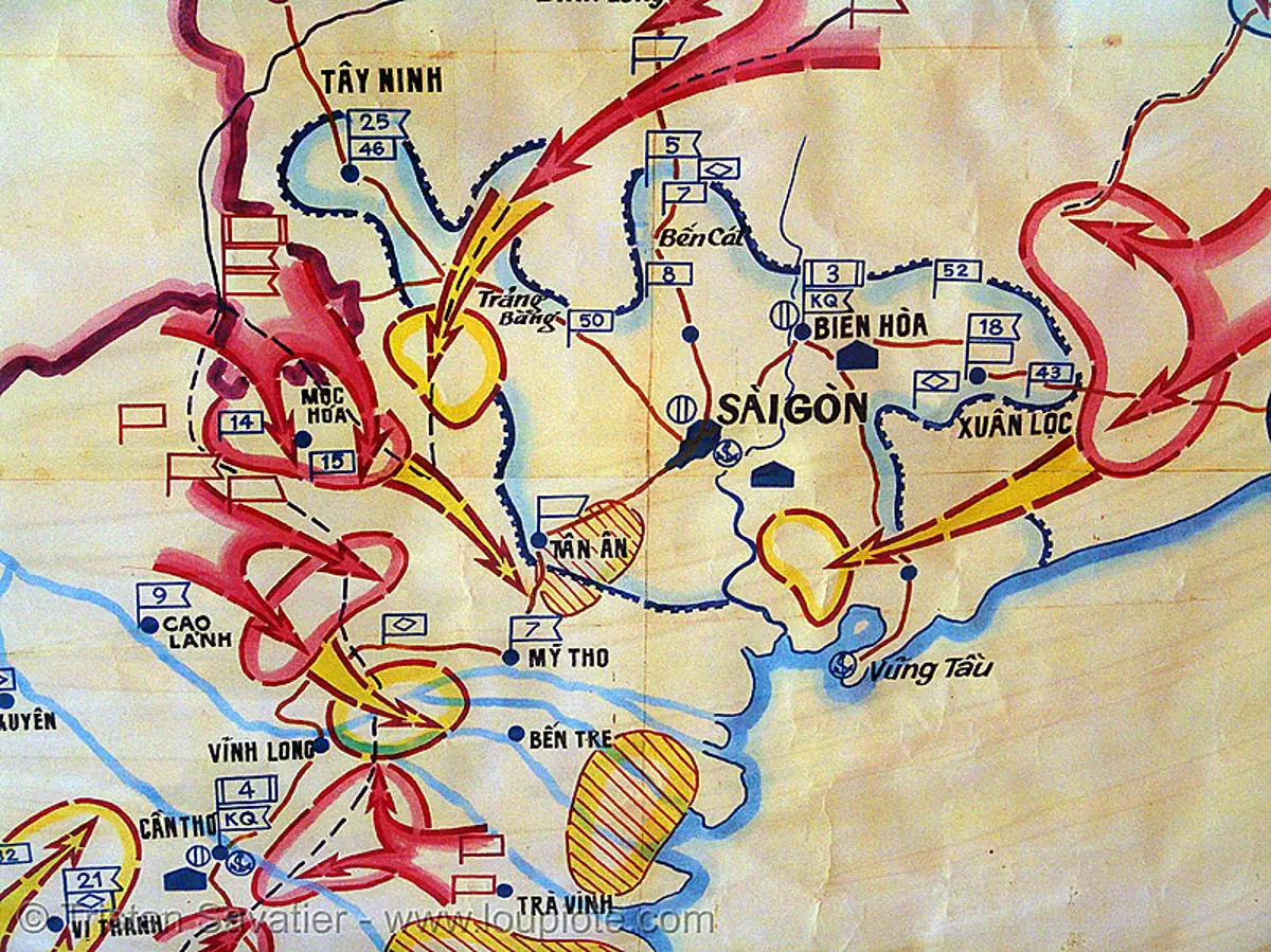 Battle Of Saigon War Map 99694341 