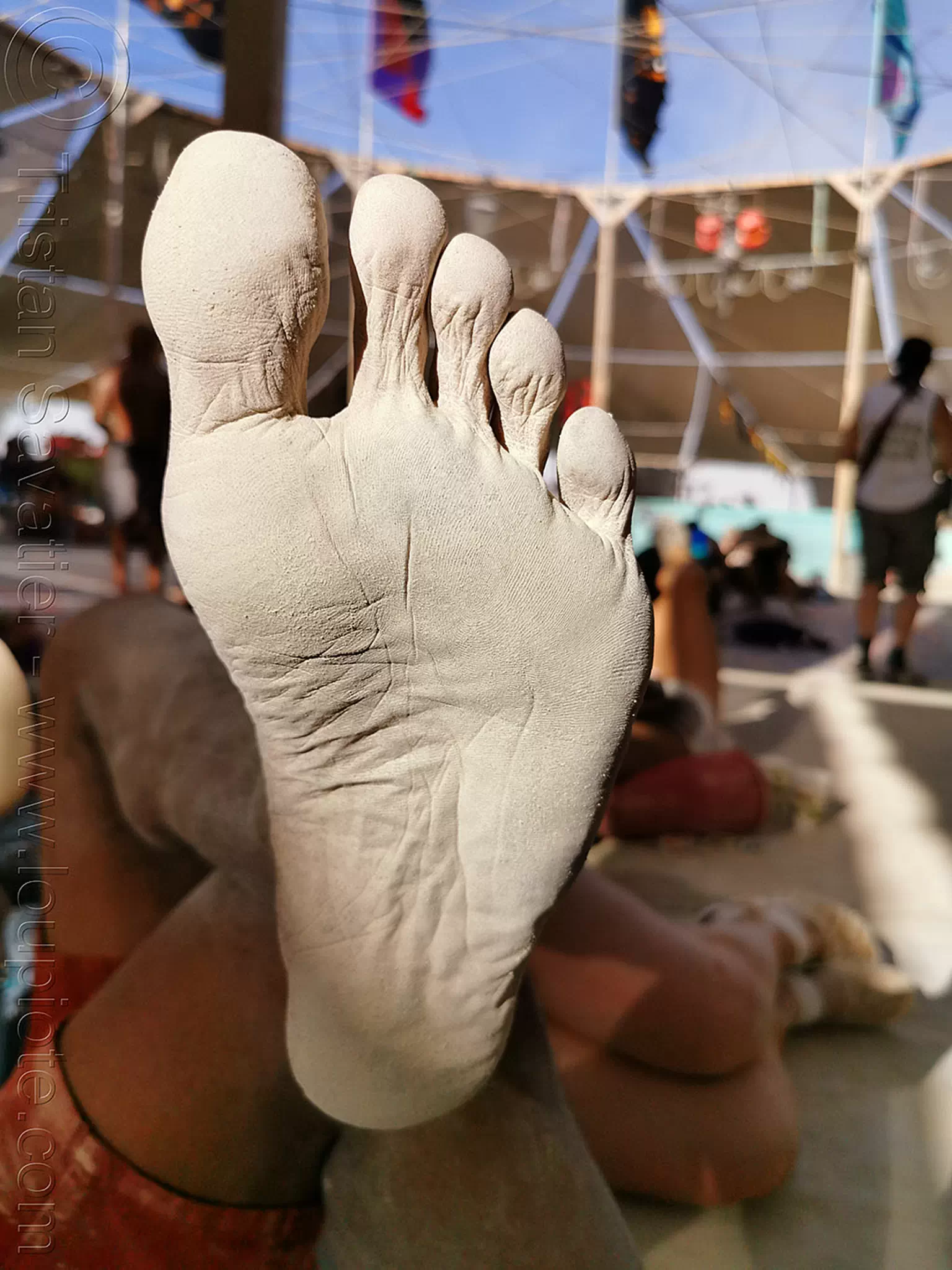 playa foot, burning man 2019, playa dust #48889449256 | Stock Photos