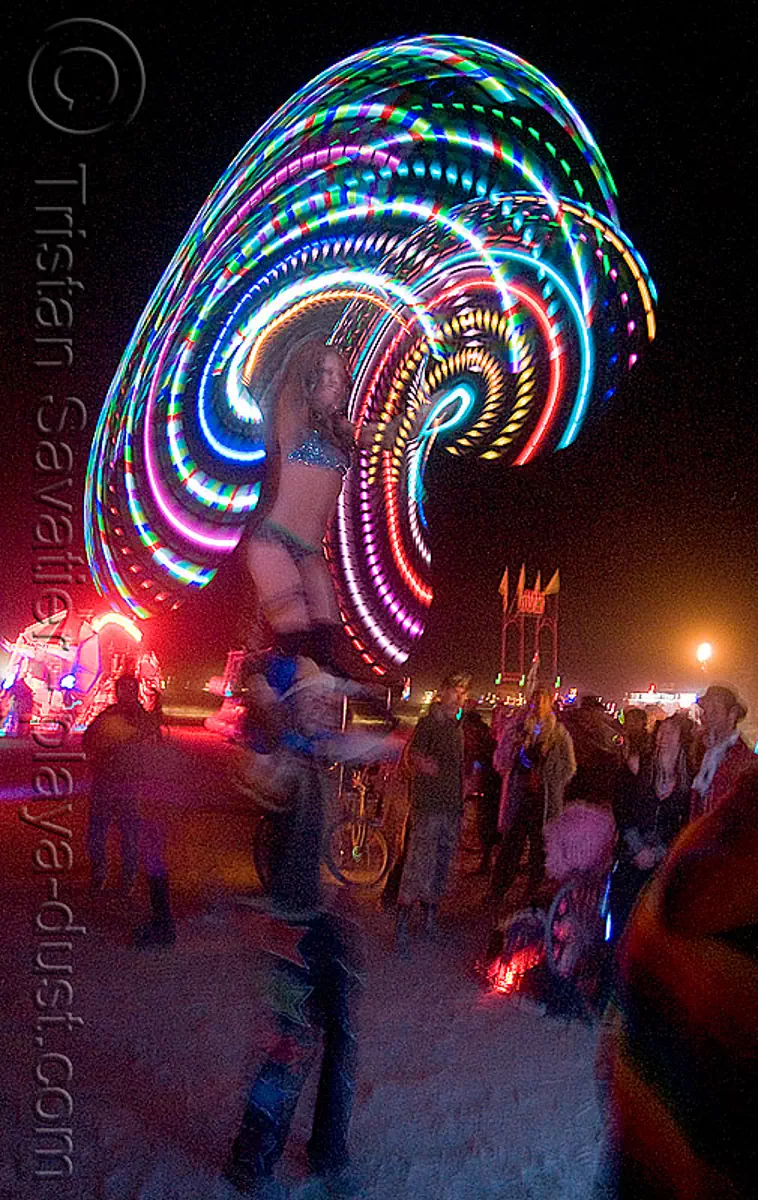 Burning Man Light Hula Hooper