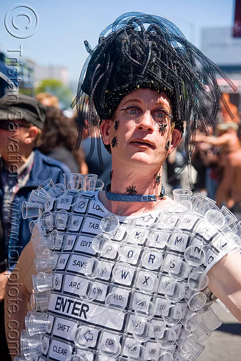 Computer Keyboard Costume Dore Alley Fair San Francisco