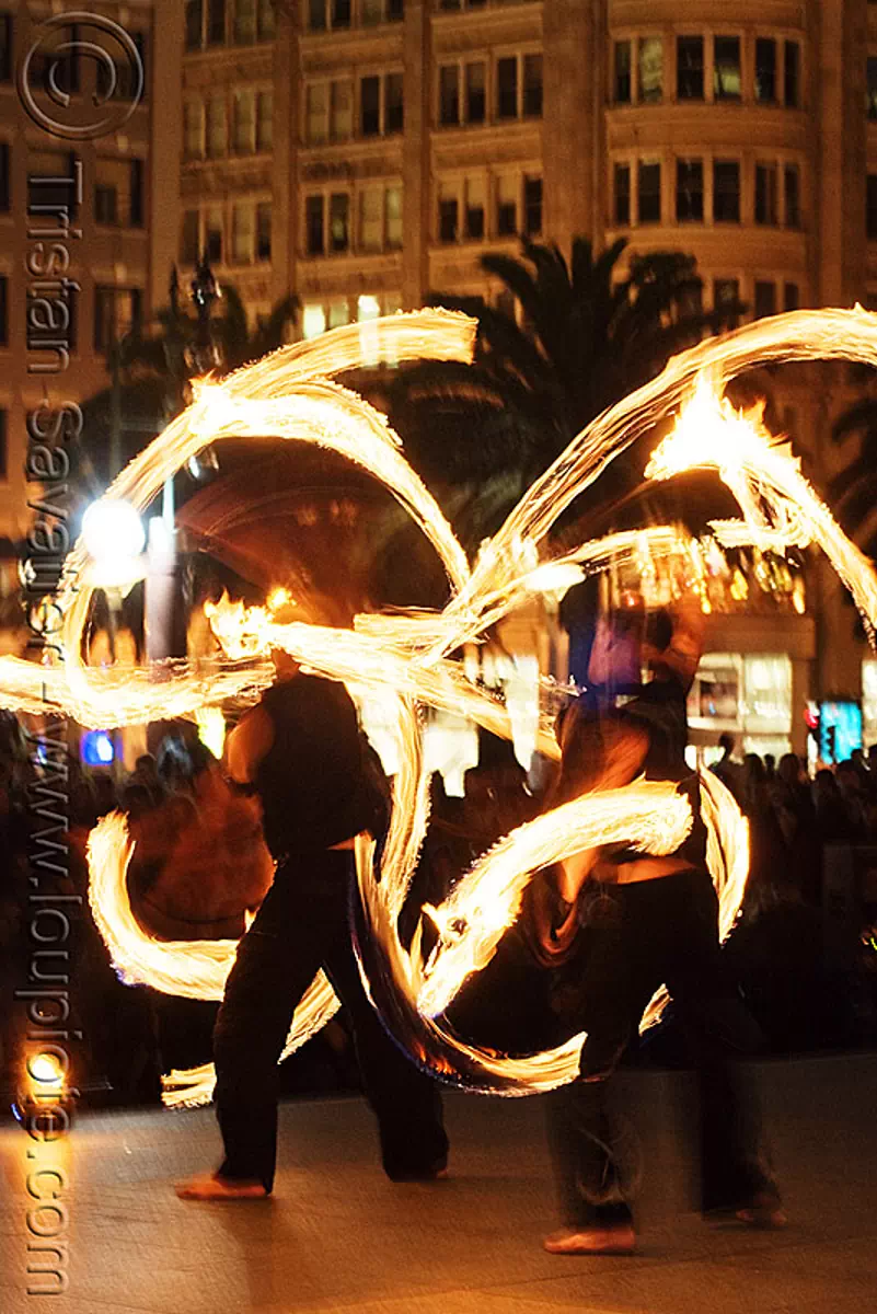 fire staves, performer, temple of poi 2010 fire dancing expo, san francisco