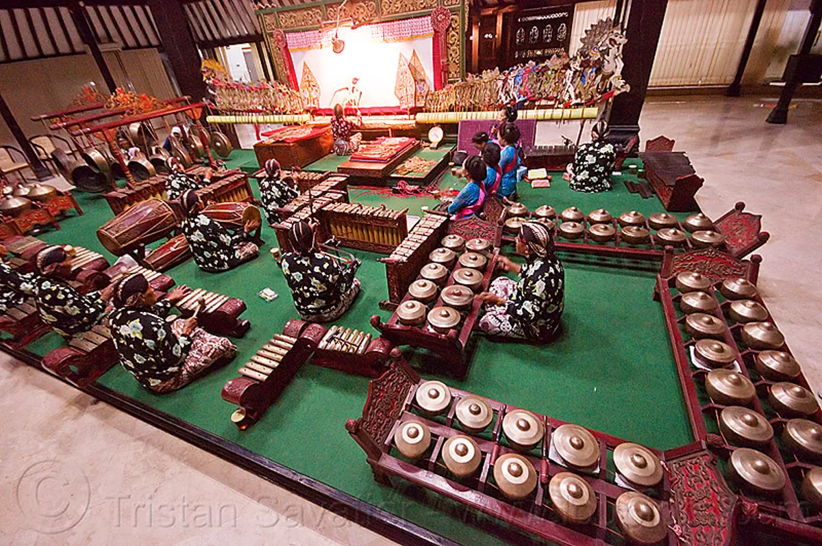 gamelan ensemble orchestra, yogyakarta, java