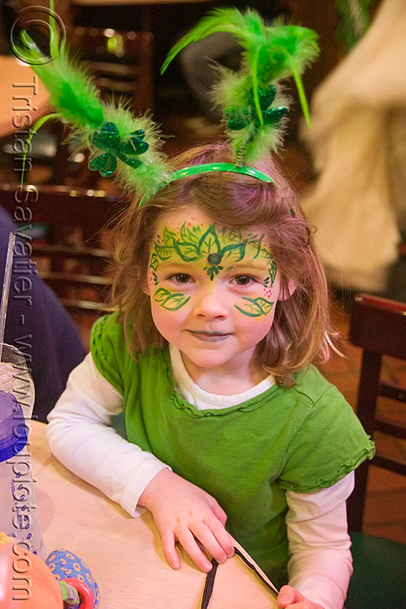 st patrick day face paint