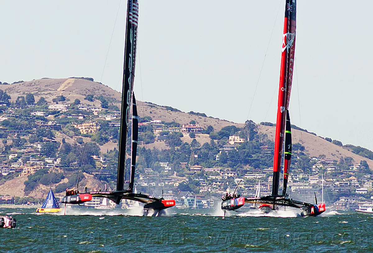 america's cup catamaran hydrofoil