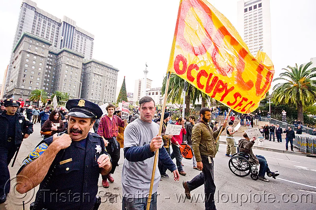 occupy black friday protest, san francisco