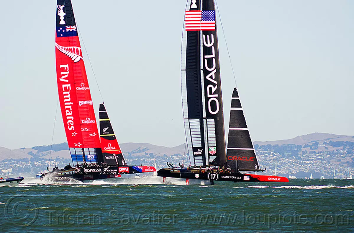 hydrofoil sailboat america's cup