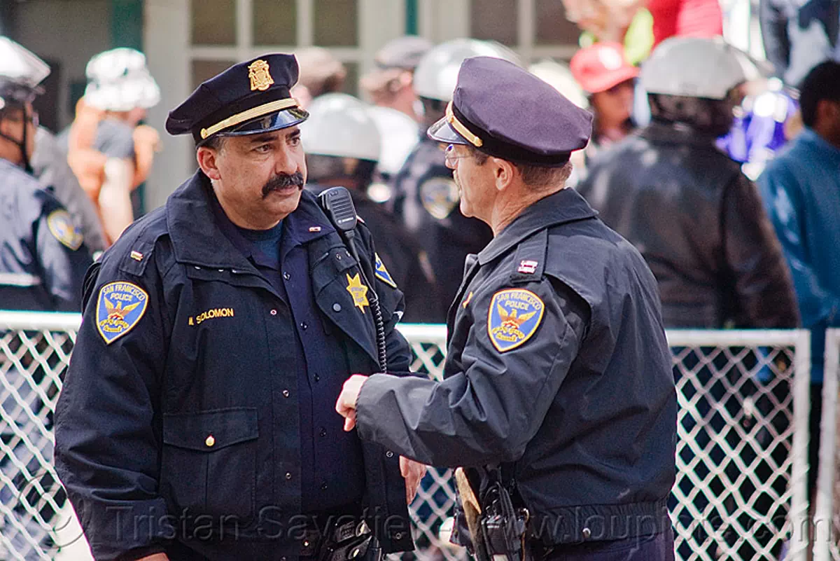 SFPD park station acting captain mark solomon (left) directing the ...