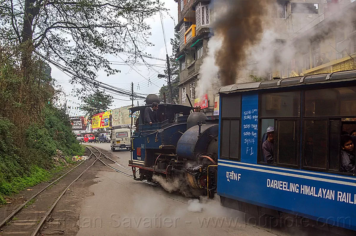 toy train with smoke