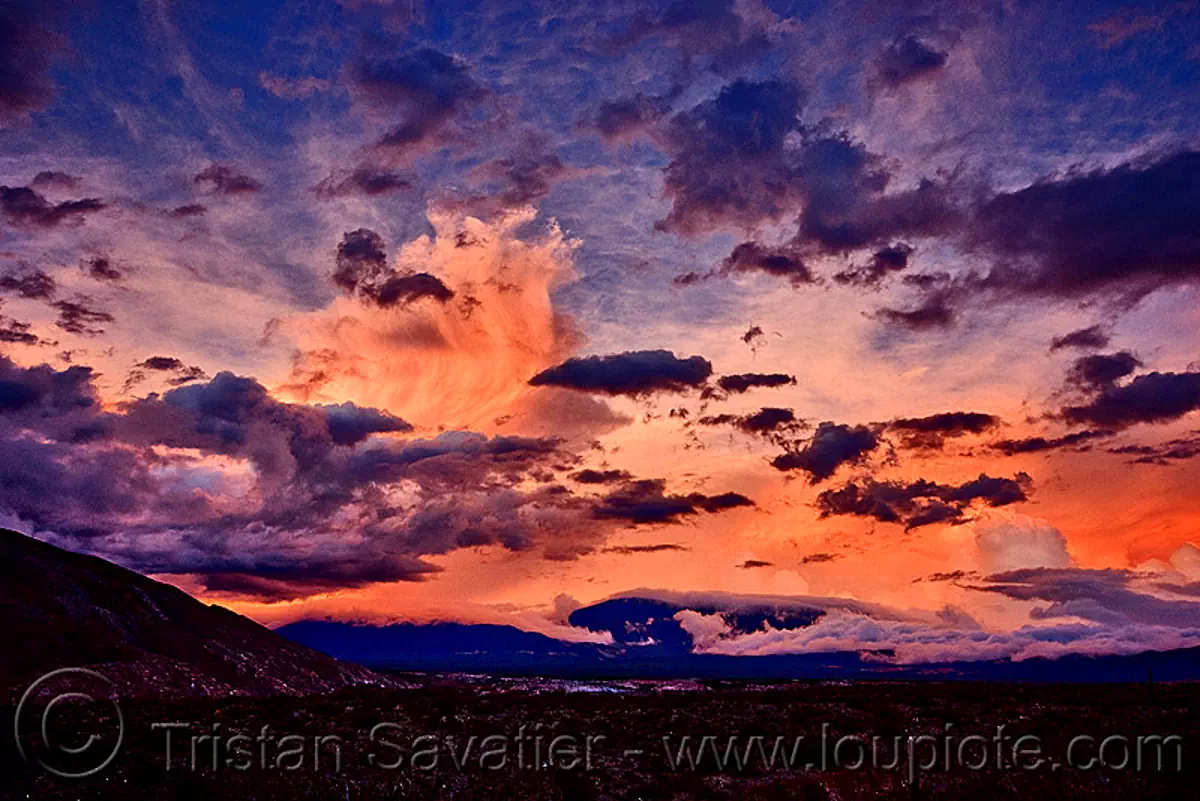 sunset sky, argentina