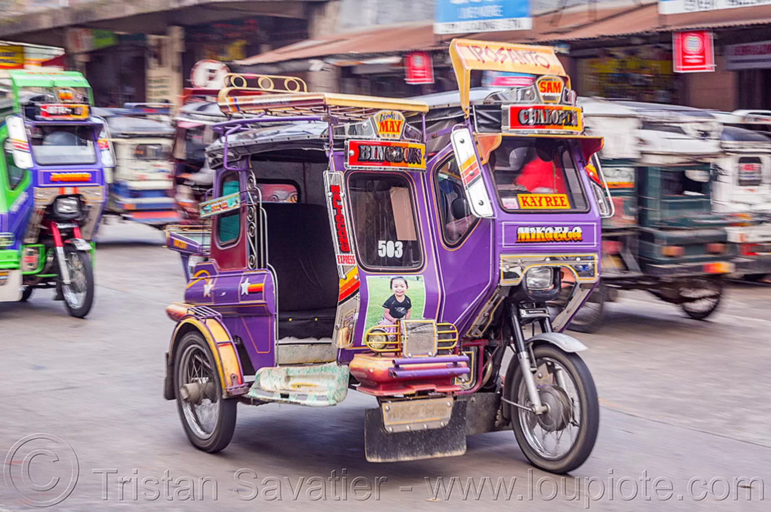 tricycles, bontoc, philippines Stock Photo 33973957643