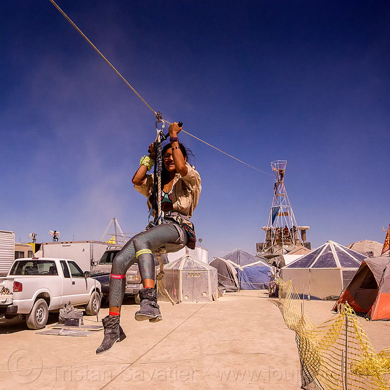 Burning Man - Sextant Tower Zip-Line