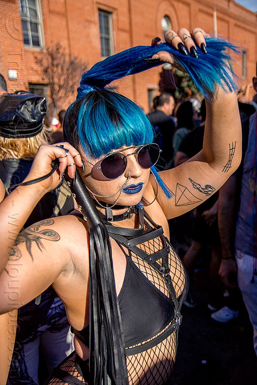 Dominatrix with Whip - Folsom Street Fair 2015 (San Francisco)