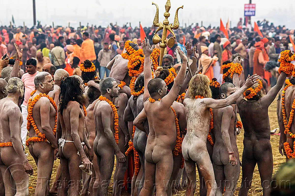 Naked Hindu Devotees (Naga Babas) - Kumbh Mela 2013 (India)