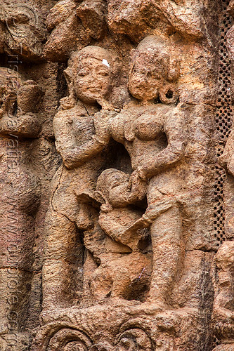 Ancient Hindu Erotic Sculpture Konark Sun Temple India