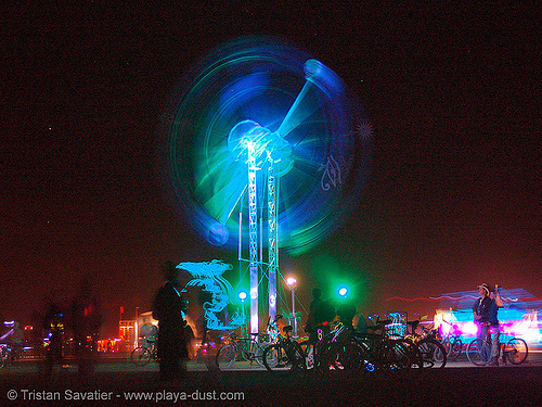 burning man - concentric aphasia by henry chang and erik stauber, art installation, burning man at night, concentric aphasia, erik stauber, glowing, henry chang design