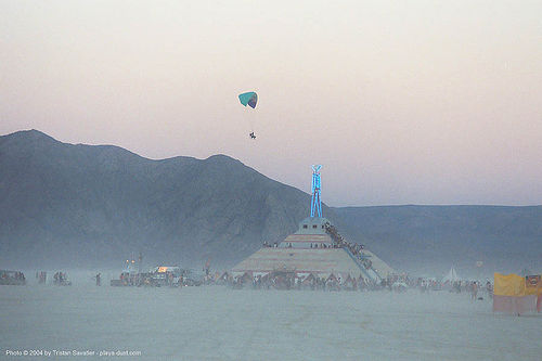 burning man - motorized paragliding, flying, paramotor, paramotoring, paraplane, powered paraglider, powered paragliding, the man