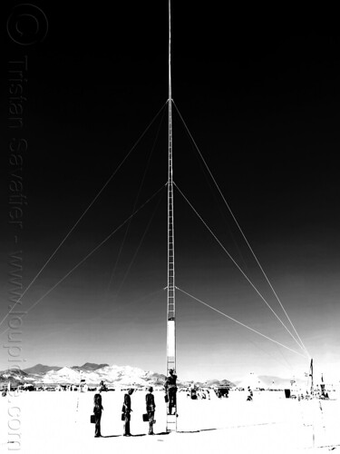 burning man - the corporate ladder, art installation, the corporate ladder