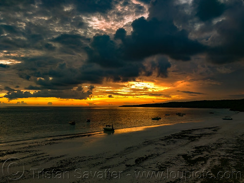 cloudy sunset sky on bira beach - sulawesi, bira beach, clouds, cloudy, horizon, ocean, pantai bira, sea, seascape, sunset