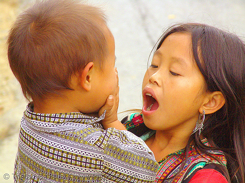 flower h'mong kids - vietnam, brother, children, flower h'mong tribe, flower hmong, hill tribes, indigenous, kids, little girl