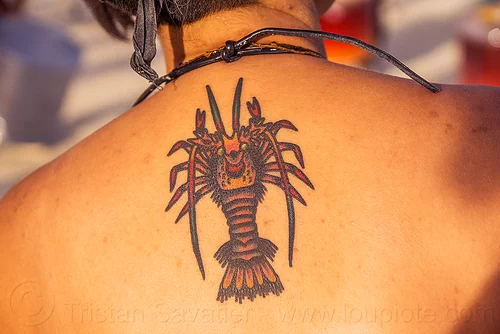 Ocean-inspired Lobster Tattoo