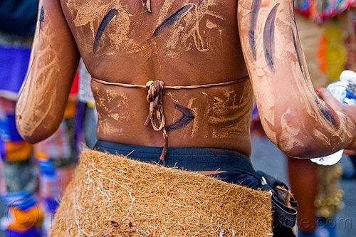Young Caribbean Woman Wearing Coconut Bra - Choukaj - Carnaval Tropical  (Paris)