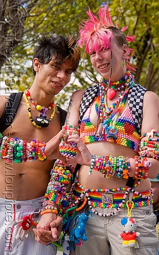 Party Hard 12pc Pre-Made Kandi Bracelets | Rave Wonderland | Outfits Rave | Festival Outfits | Rave Clothes