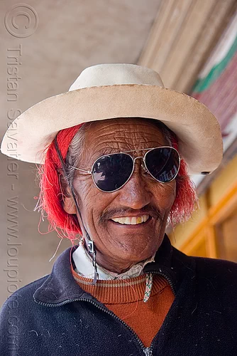 Man with Red Hair and Sunglasses Leh India